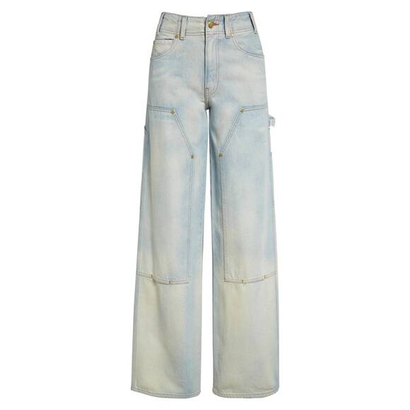 Ulla Johnson Olympia Wide Leg Jean in Cielo 28 - Picture 5 of 5